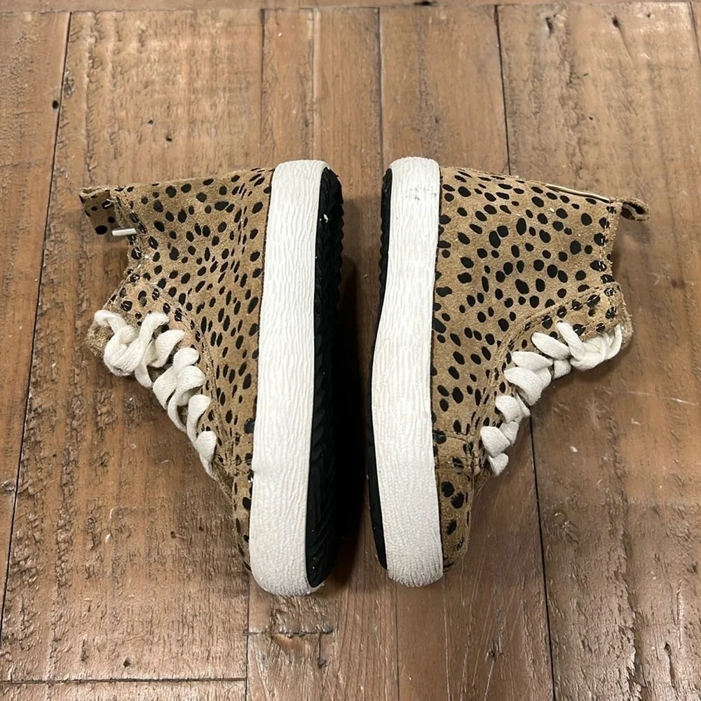 Piper Finn leather cheetah hi top sneakers